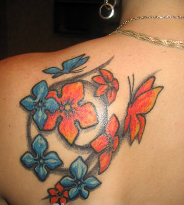 flower butterfly tattoos flower butterfly tattoos 06